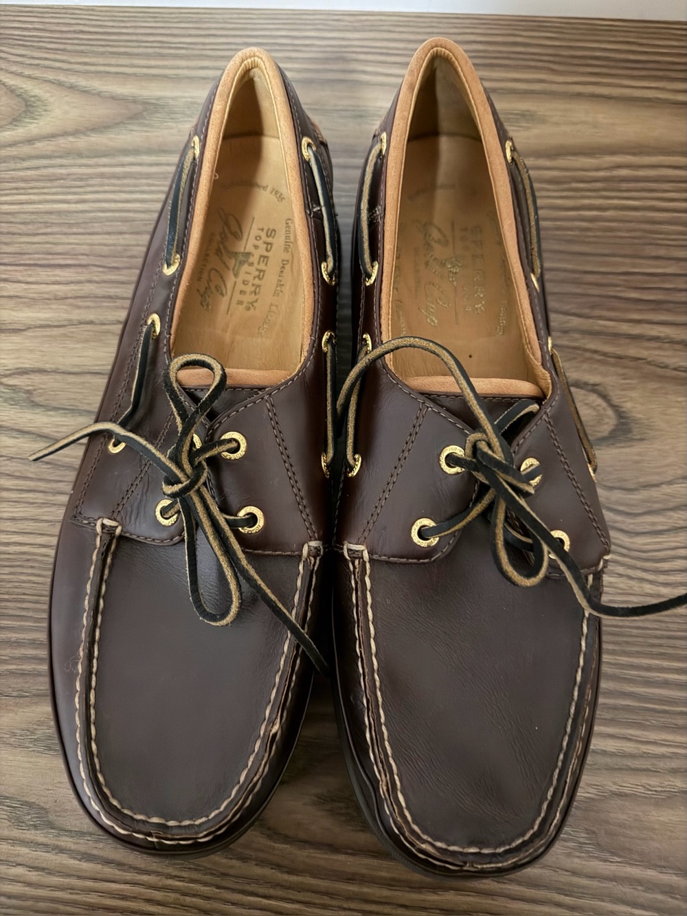 Sperry Mens Gold cup 2-Eye Boat Shoe size 12m brown